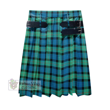 Gunn Ancient Tartan Men's Pleated Skirt - Fashion Casual Retro Scottish Kilt Style