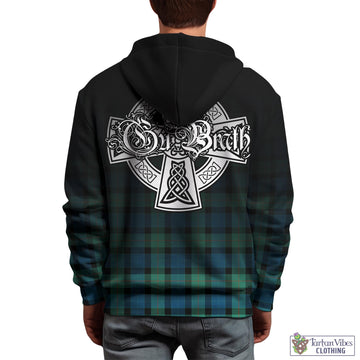 Gunn Ancient Tartan Hoodie Featuring Alba Gu Brath Family Crest Celtic Inspired