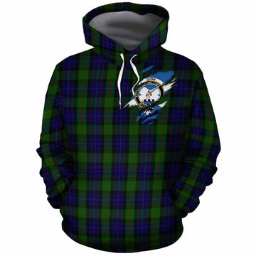 Gunn Clan Crest In Me Tartan Cotton Hoodie Scotland Flag Style