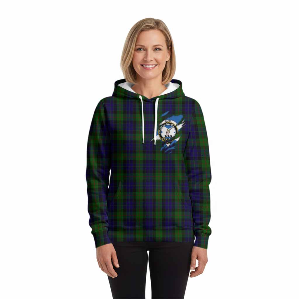 Gunn Clan Crest In Me Tartan Hoodie Scotland Flag Style