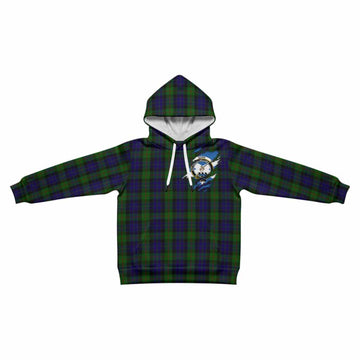 Gunn Clan Crest In Me Tartan Kid Hoodie Scotland Flag Style