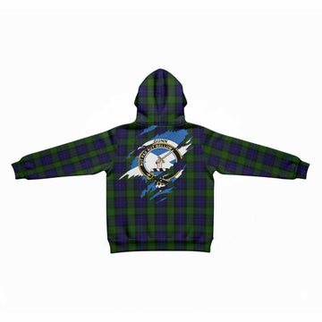 Gunn Clan Crest In Me Tartan Kid Hoodie Scotland Flag Style