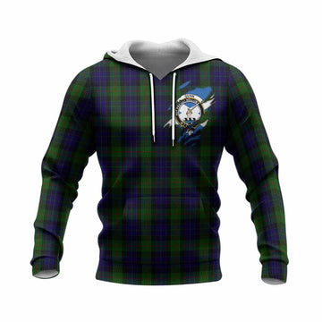 Gunn Clan Crest In Me Tartan Knitted Hoodie Scotland Flag Style