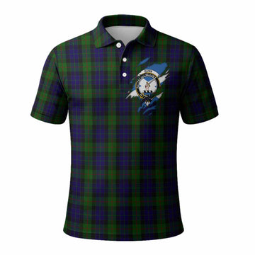 Gunn Clan Crest In Me Tartan Polo Shirt Scotland Flag Style