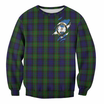 Gunn Clan Crest In Me Tartan Sweatshirt Scotland Flag Style