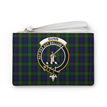 Gunn Family Crest Tartan Clutch Bag