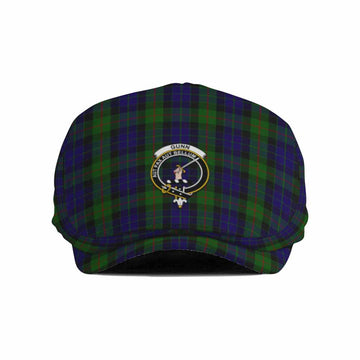 Gunn Family Crest Tartan Jeff Cap, Tartan Flat Cap