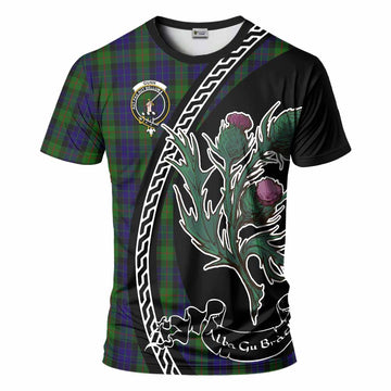 Gunn Family Crest Tartan T-Shirt Alba Thistle Inspired - Tartan Vibes Clothing
