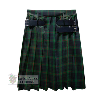 Gunn Logan Tartan Men's Pleated Skirt - Fashion Casual Retro Scottish Kilt Style