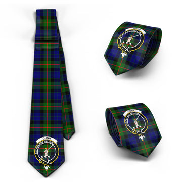 Gunn Modern Tartan Classic Necktie with Family Crest