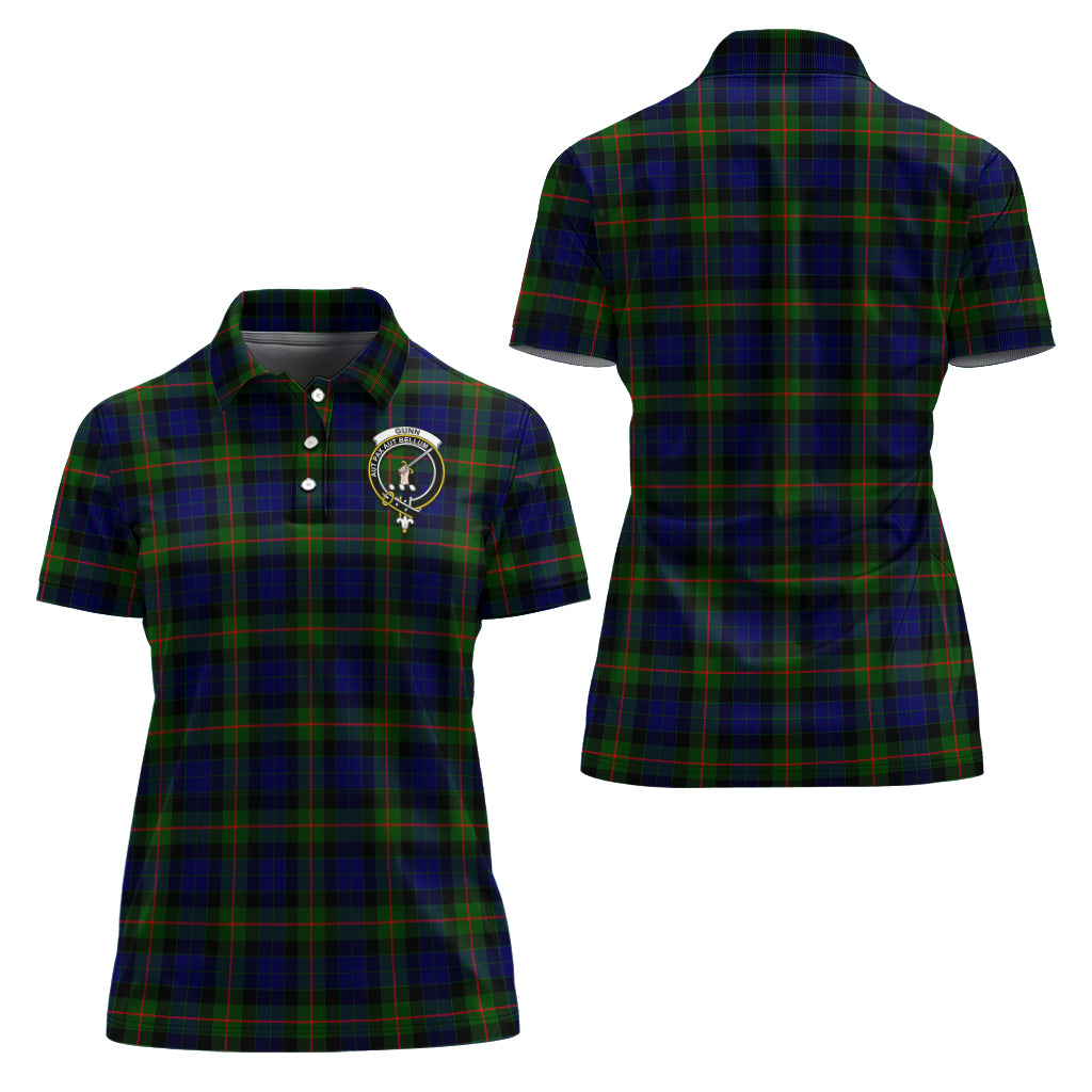 gunn-modern-tartan-polo-shirt-with-family-crest-for-women
