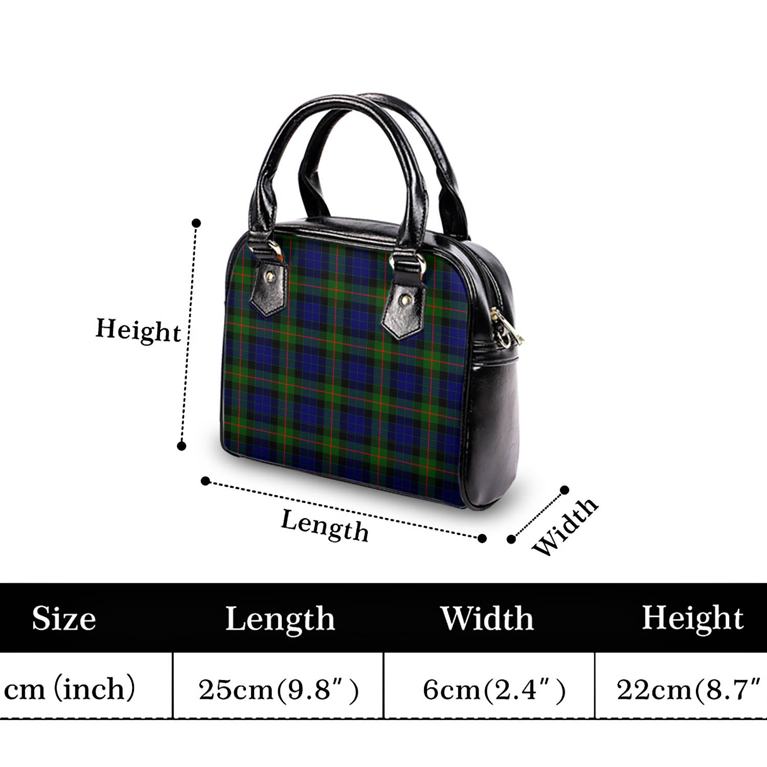 Gunn Modern Tartan Shoulder Handbags - Tartanvibesclothing