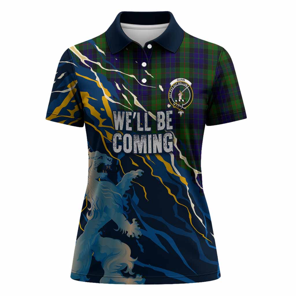 Gunn Scotland Tartan Women Polo Shirt WC2026 Football - We'll Be Coming