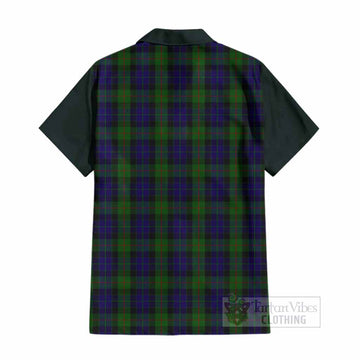 Gunn Tartan Accent Cotton Hawaiian Shirt with Family Crest