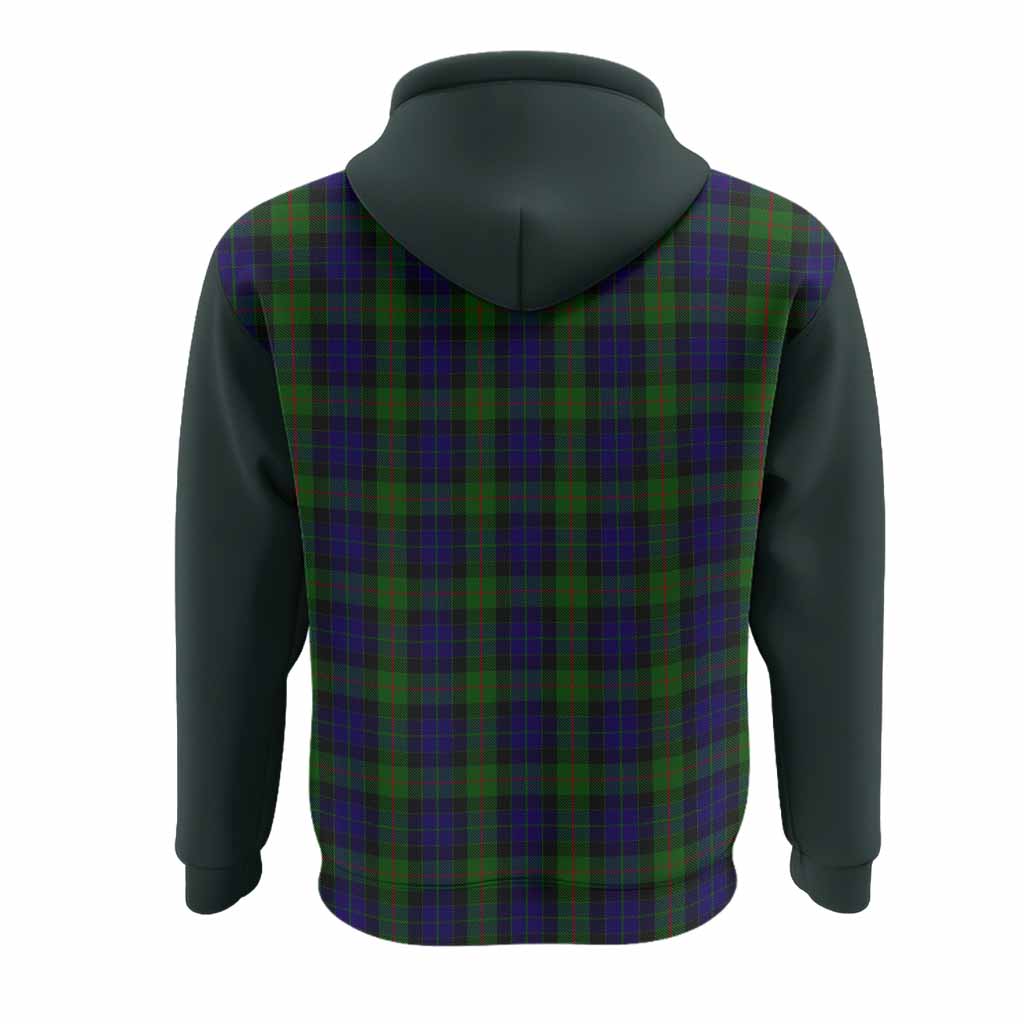 Gunn Tartan Accent Hoodie with Family Crest