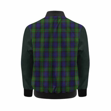 Gunn Tartan Accent Kid Bomber Jacket with Family Crest