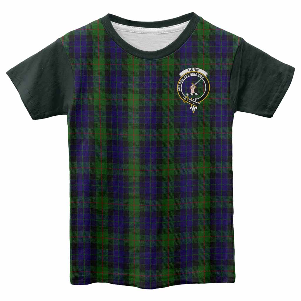 Gunn Tartan Accent Kid T-shirt with Family Crest