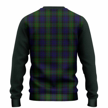 Gunn Tartan Accent Knitted Sweater with Family Crest