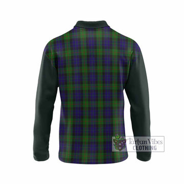 Gunn Tartan Accent Long Sleeve Polo Shirt with Family Crest