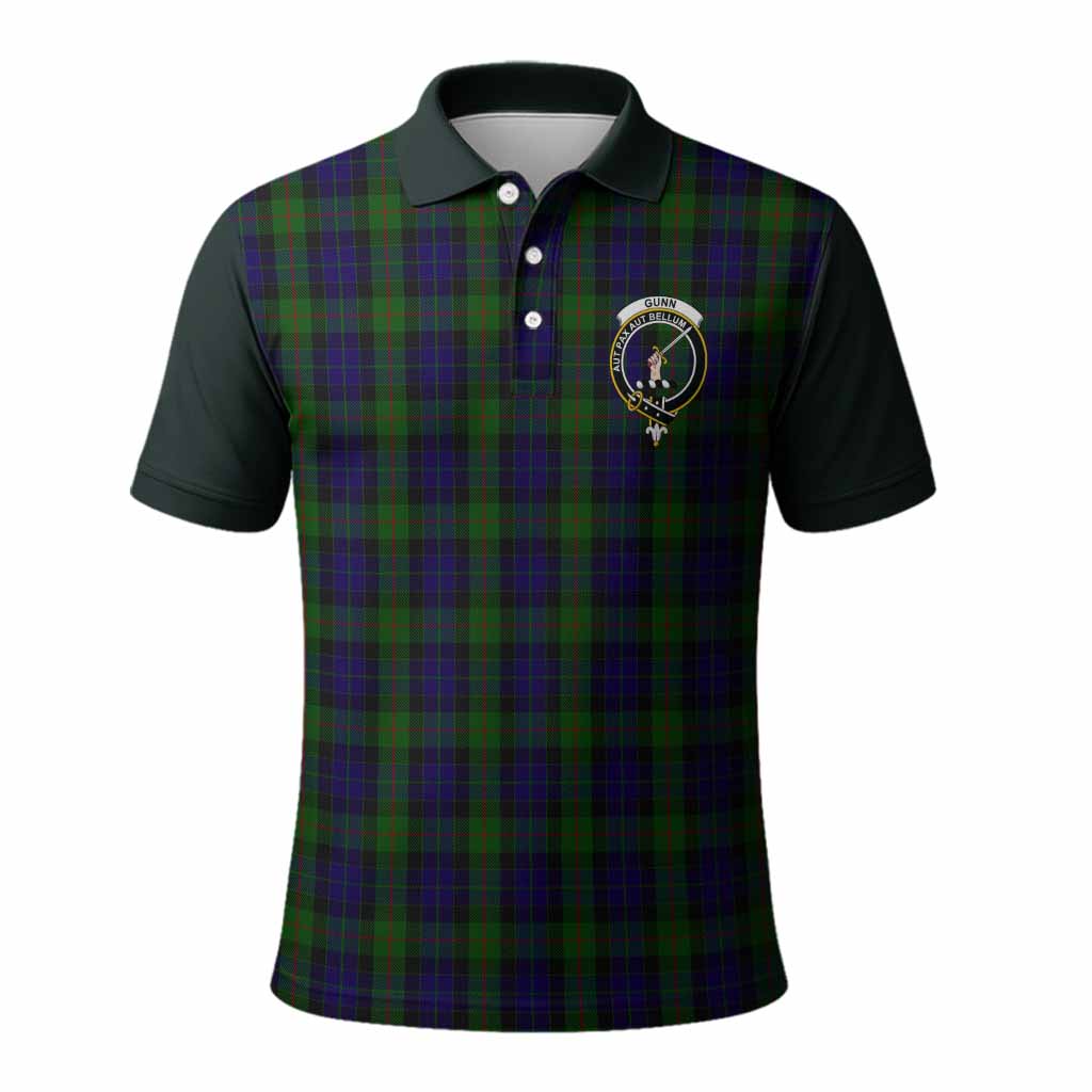 Gunn Tartan Accent Polo Shirt with Family Crest