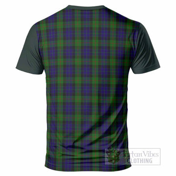 Gunn Tartan Accent T-Shirt with Family Crest