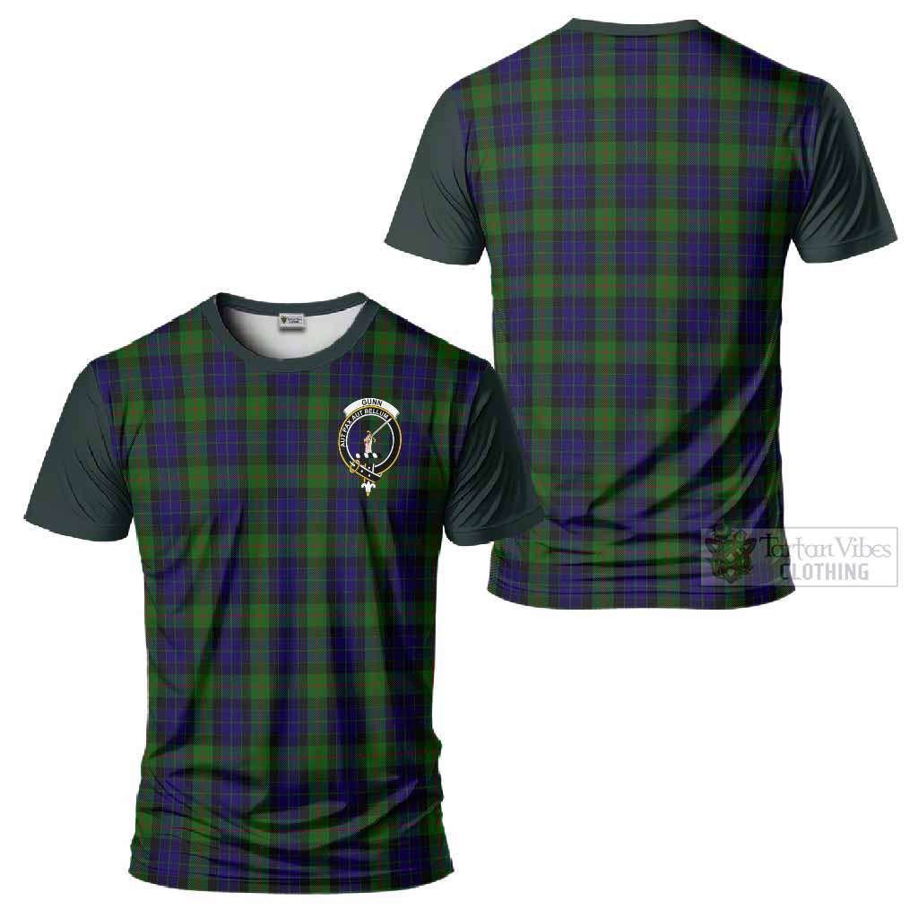 Gunn Tartan Accent T-Shirt with Family Crest