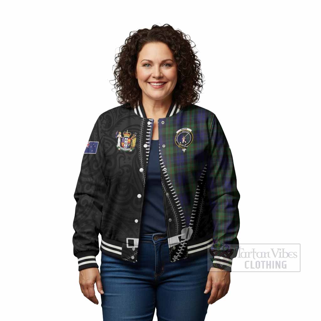 Gunn Tartan Baseball Jacket New Zealand Pattern Unique Zipper Stylized