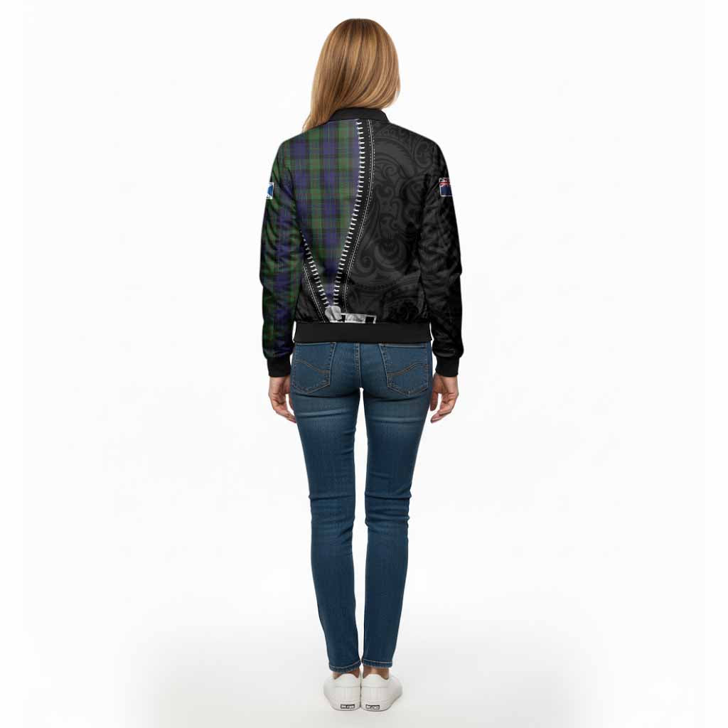 Gunn Tartan Bomber Jacket New Zealand Pattern Unique Zipper Stylized