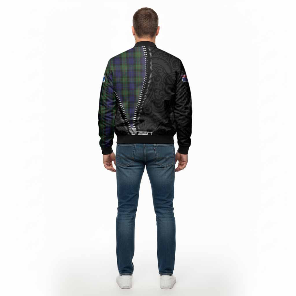 Gunn Tartan Bomber Jacket New Zealand Pattern Unique Zipper Stylized