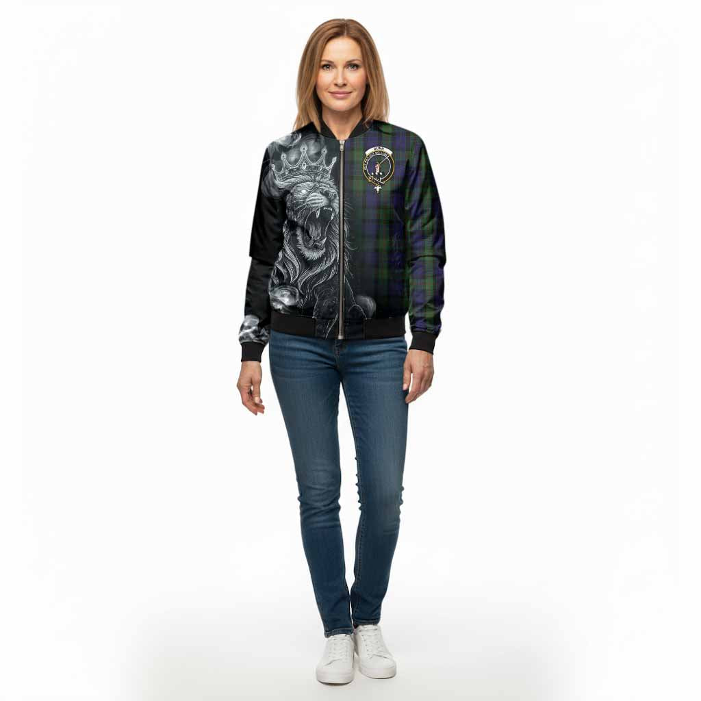 Gunn Tartan Bomber Jacket Roaring Lion Heritage