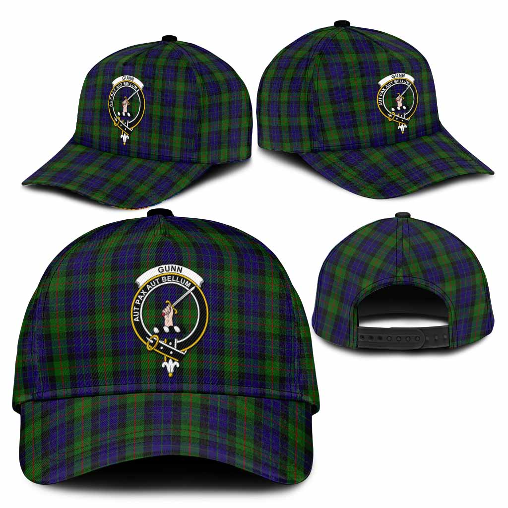 Gunn Tartan Classic Cap with Family Crest