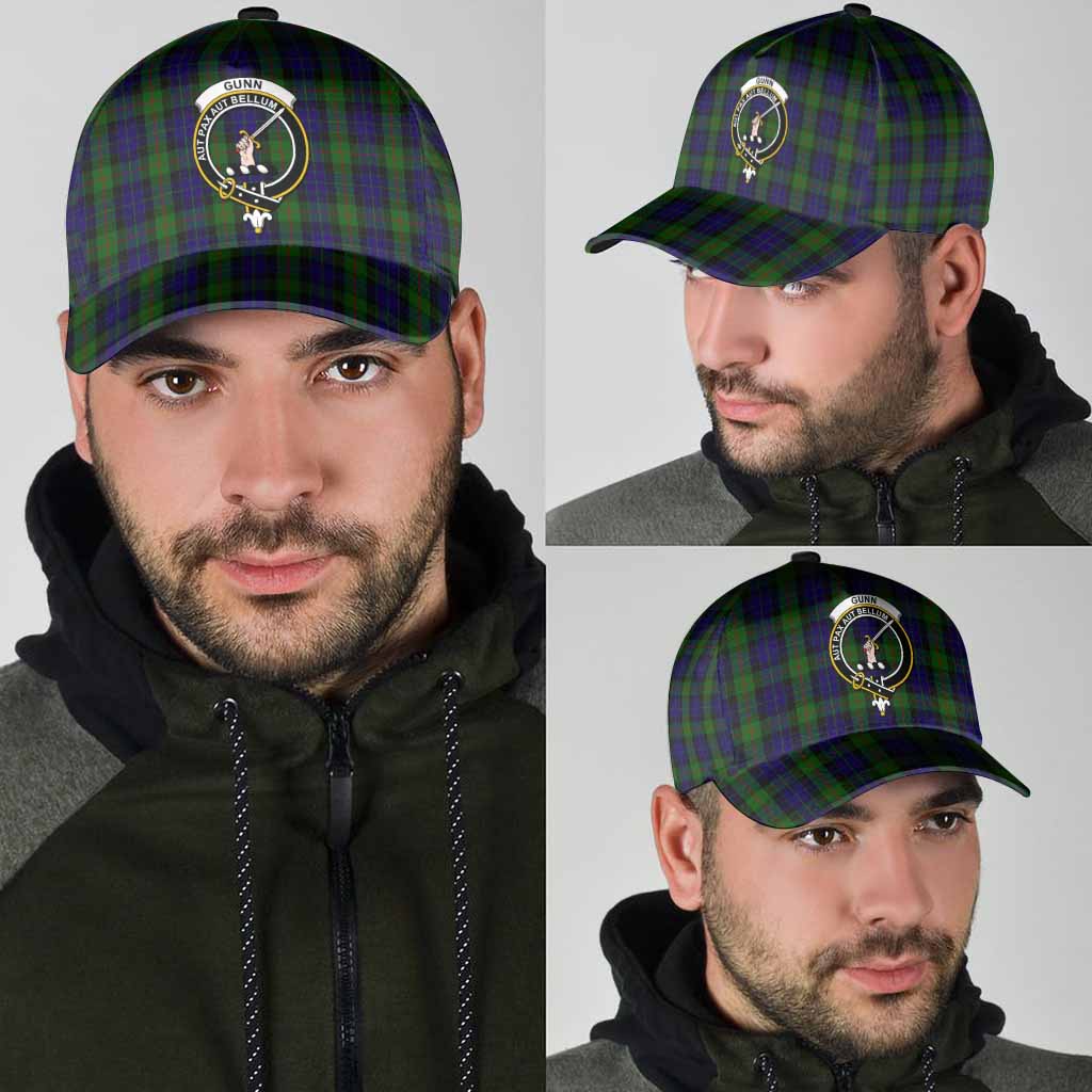 Gunn Tartan Classic Cap with Family Crest