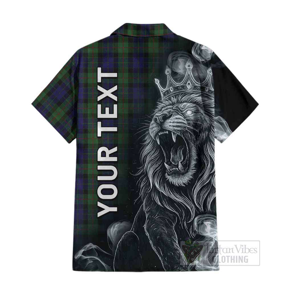 Gunn Tartan Cotton Hawaiian Shirt Roaring Lion Heritage