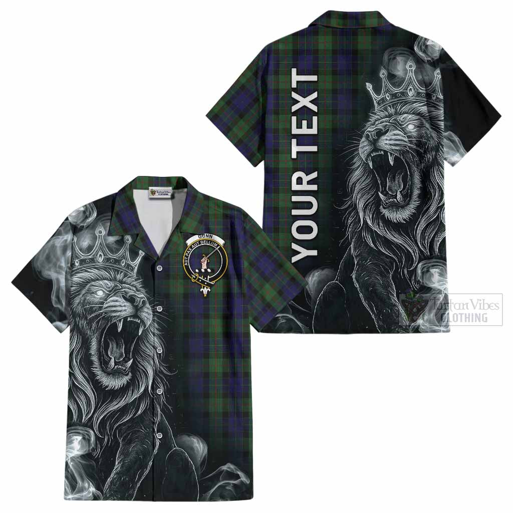 Gunn Tartan Cotton Hawaiian Shirt Roaring Lion Heritage