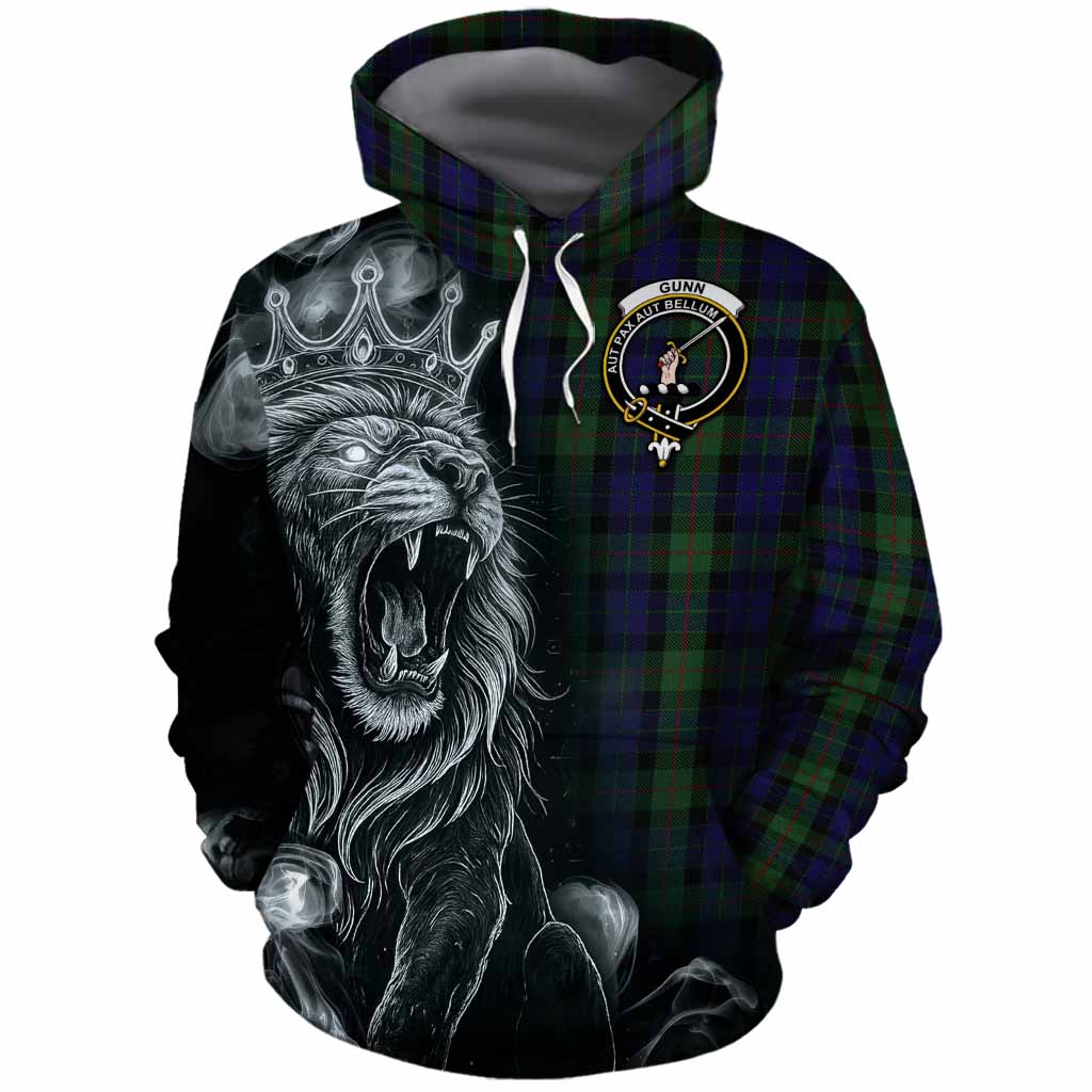 Gunn Tartan Cotton Hoodie Roaring Lion Heritage