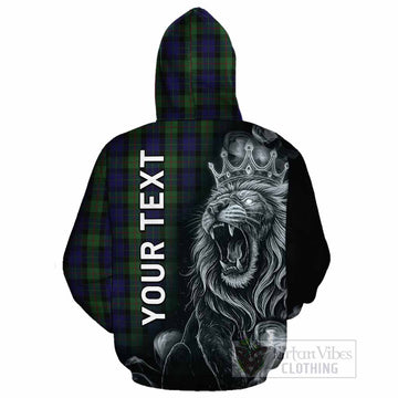Gunn Tartan Cotton Hoodie Roaring Lion Heritage