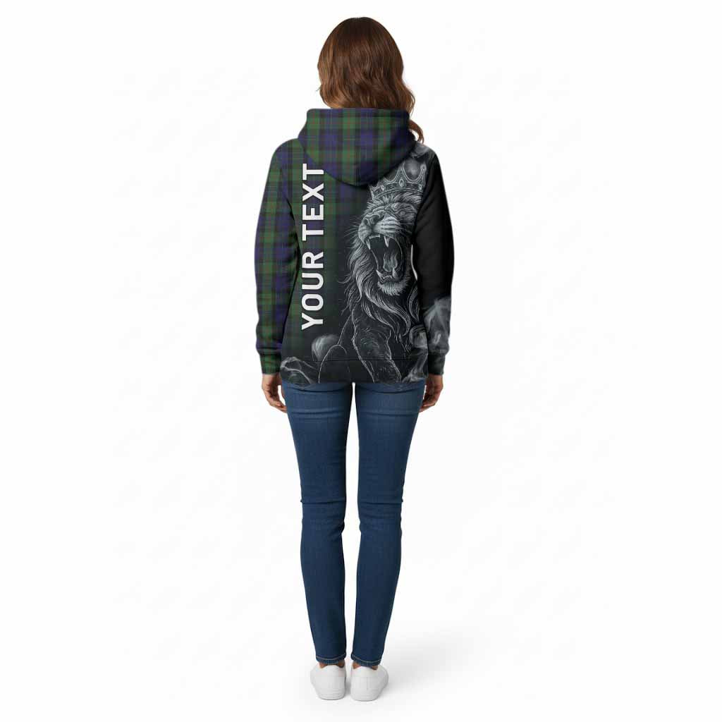Gunn Tartan Cotton Hoodie Roaring Lion Heritage