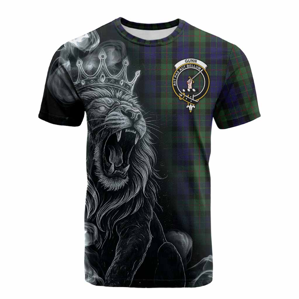 Gunn Tartan Cotton T-shirt Roaring Lion Heritage