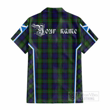 Gunn Tartan Crest Cotton Hawaiian Shirt Scotland Coat of Arm Flag Style - Tartan Vibes Clothing