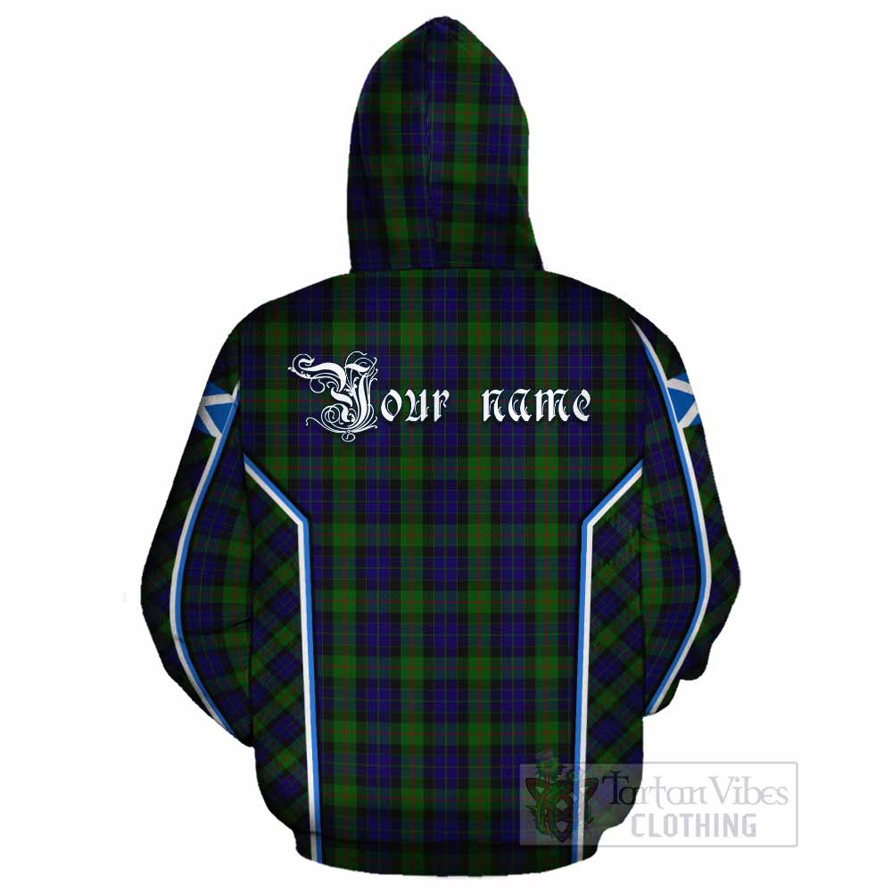Gunn Tartan Crest Cotton Hoodie Scotland Coat of Arm Flag Style - Tartan Vibes Clothing