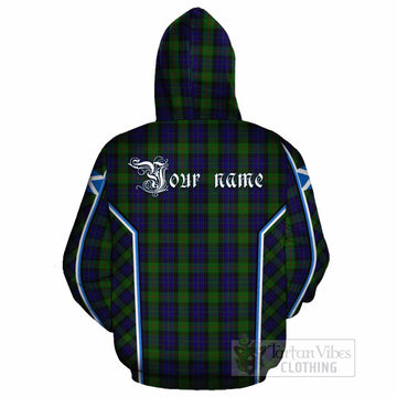 Gunn Tartan Crest Cotton Hoodie Scotland Coat of Arm Flag Style - Tartan Vibes Clothing
