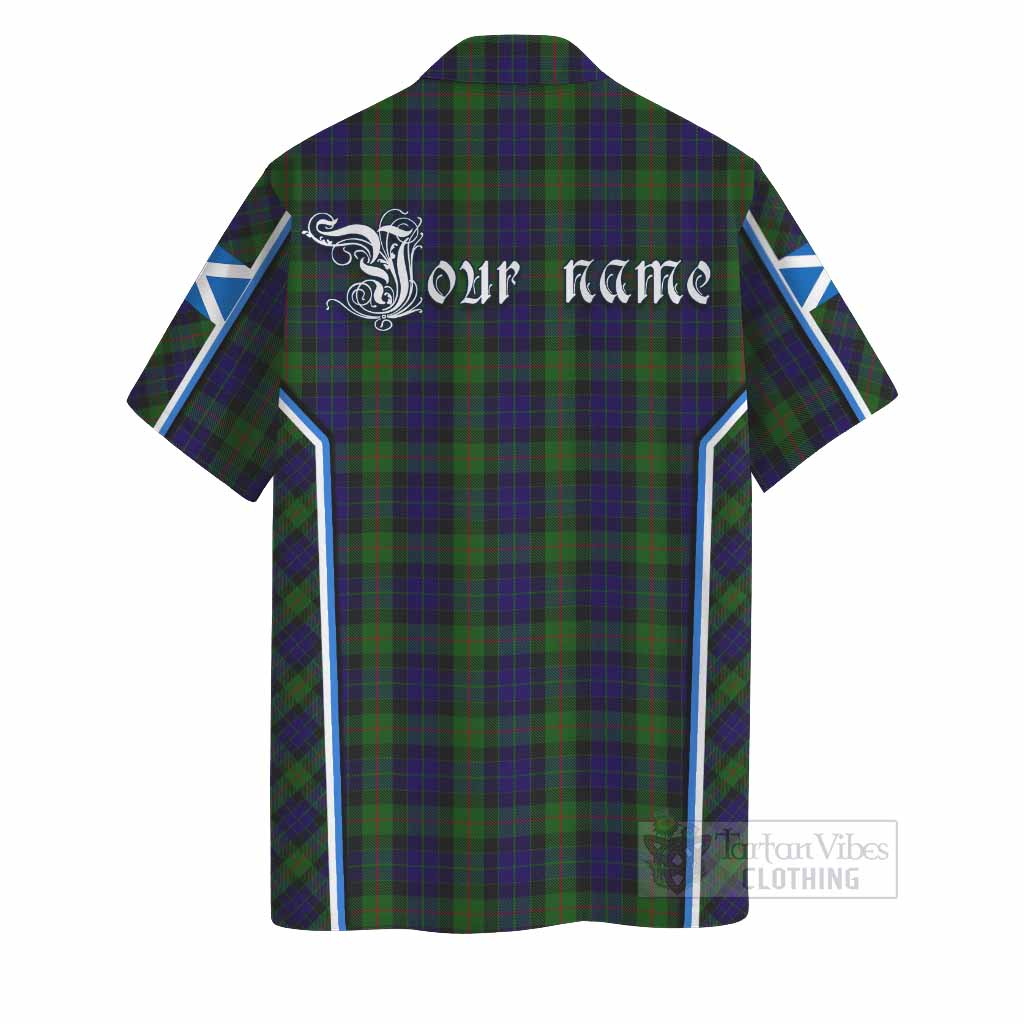 Gunn Tartan Crest Hawaiian Shirt Scotland Coat of Arm Flag Style - Tartan Vibes Clothing