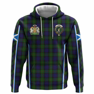 Gunn Tartan Crest Hoodie Scotland Coat of Arm Flag Style