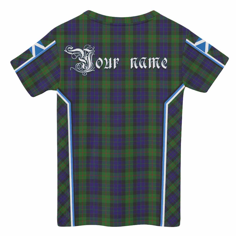 Gunn Tartan Crest Kid T-shirt Scotland Coat of Arm Flag Style - Tartan Vibes Clothing