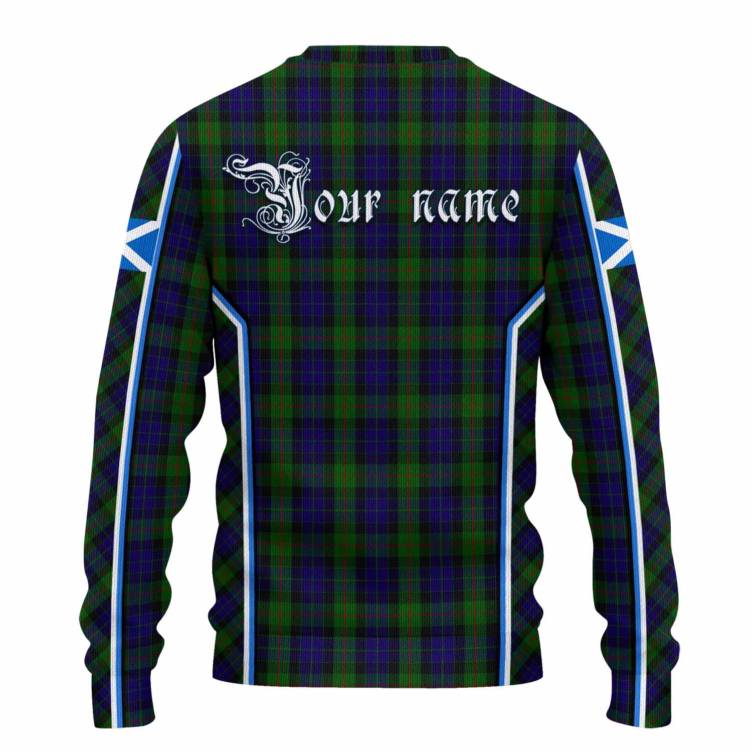 Gunn Tartan Crest Knitted Sweater Scotland Coat of Arm Flag Style - Tartan Vibes Clothing