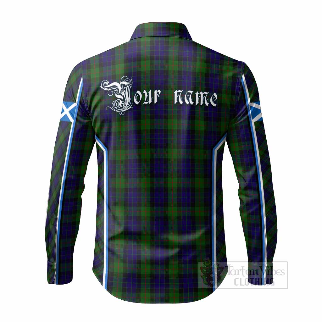 Gunn Tartan Crest Long Sleeve Button Shirts Scotland Coat of Arm Flag Style - Tartan Vibes Clothing