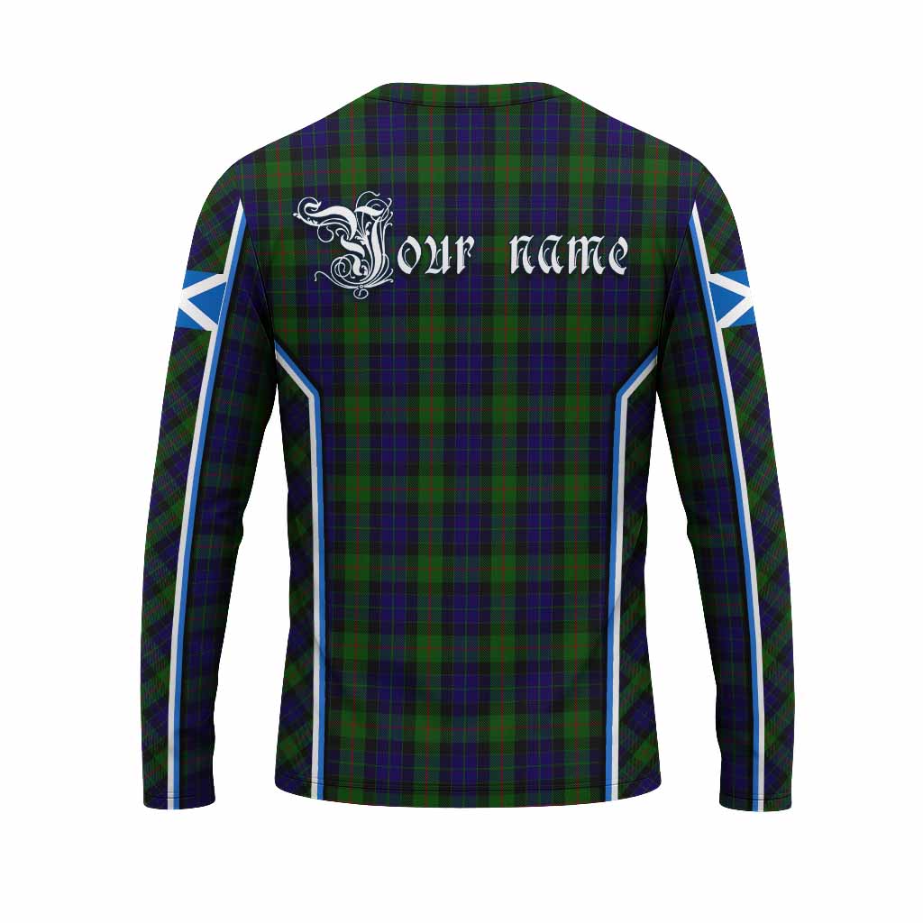 Gunn Tartan Crest Long Sleeve T-Shirt Scotland Coat of Arm Flag Style - Tartan Vibes Clothing
