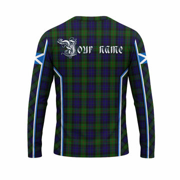 Gunn Tartan Crest Long Sleeve T-Shirt Scotland Coat of Arm Flag Style - Tartan Vibes Clothing
