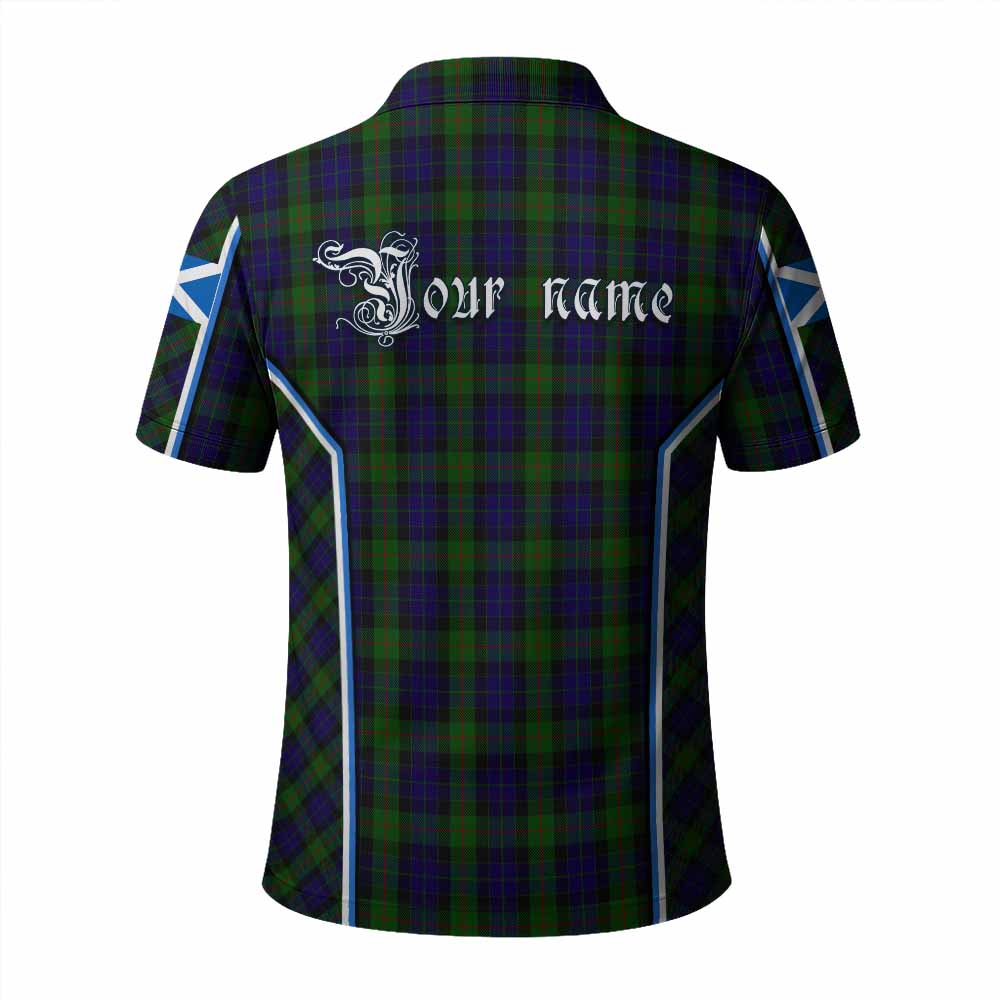 Gunn Tartan Crest Polo Shirt Scotland Coat of Arm Flag Style - Tartan Vibes Clothing