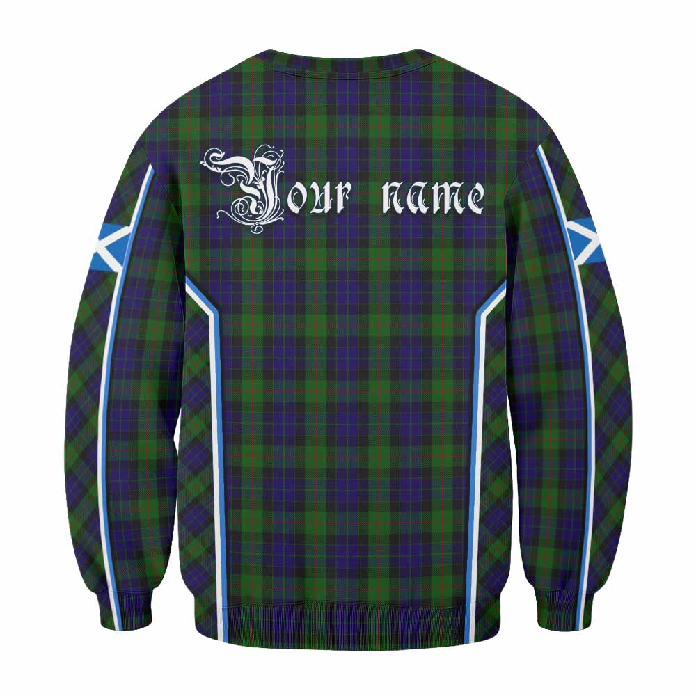 Gunn Tartan Crest Sweatshirt Scotland Coat of Arm Flag Style - Tartan Vibes Clothing